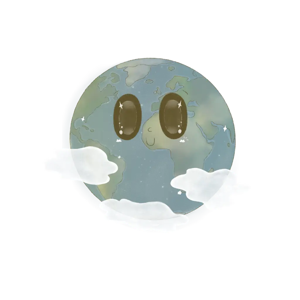 little character earth icon