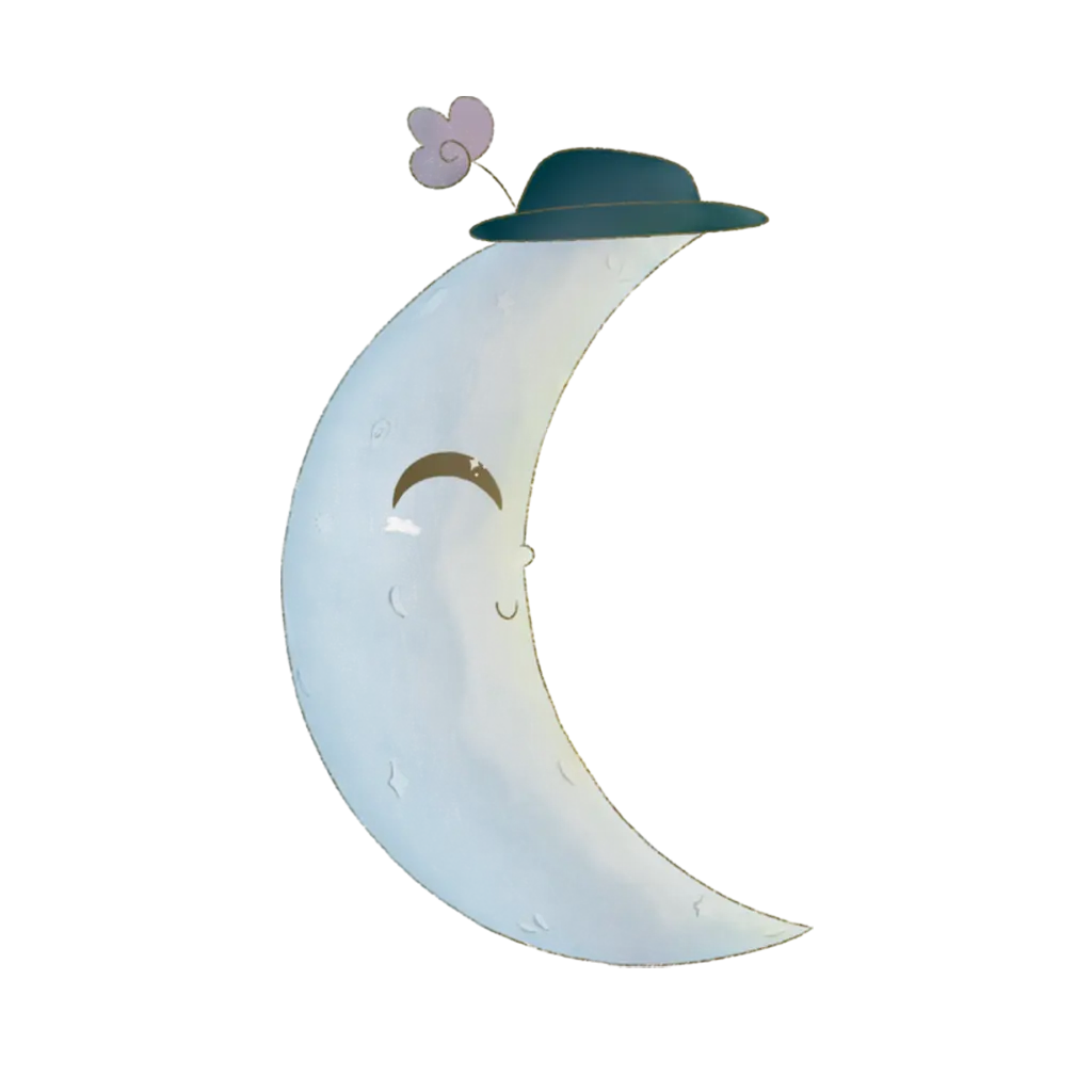 little moon character icon